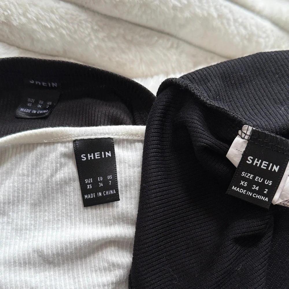 Bundle: 3 Black and White Ribbed Crop Tops - Picture 7 of 7